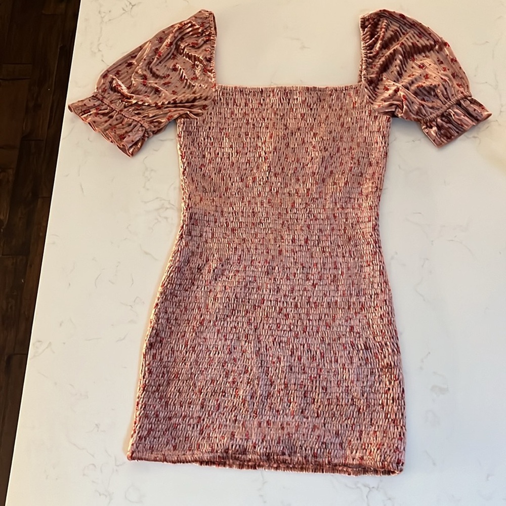 Lulus Rose Pink Floral Dress